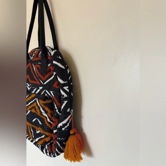 NWOT Vegan Bohemian Bag with Double Straps - Picture 3 of 6